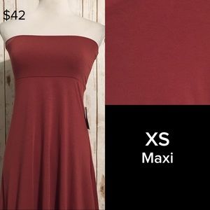 Solid Red Maxi